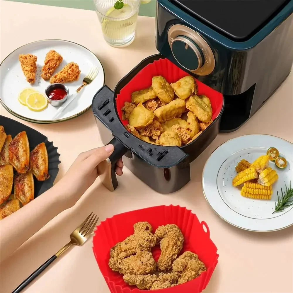 Reusable Silicone Airfryer Pan Liner