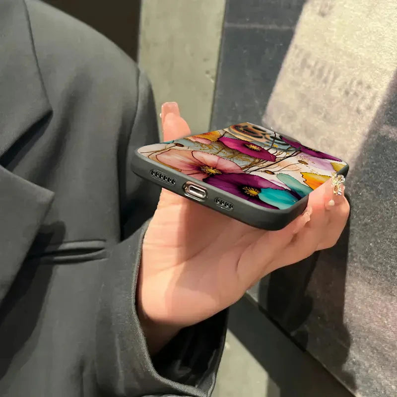 Vintage Floral iPhone TPU Cover