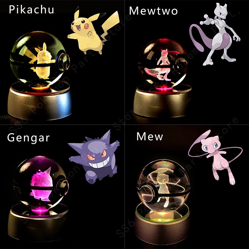 3D Pokémon Crystal Ball Lamp