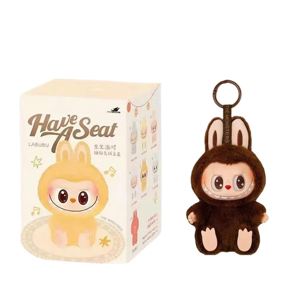 Hot Sales Anime Macaron Labubu Seat Series Keychain