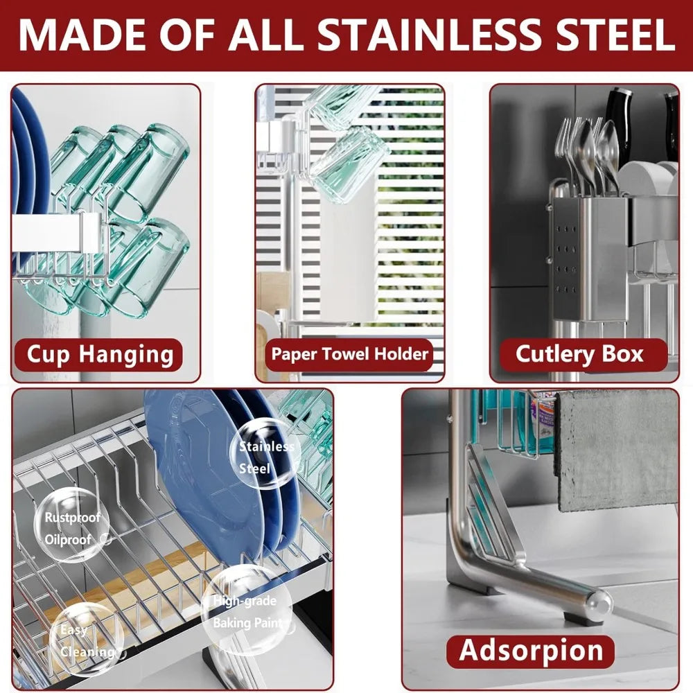 2-Tier Stainless Over Sink Rack