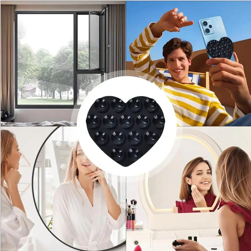 TUNEDEE Heart Shaped Phone Suction Holder