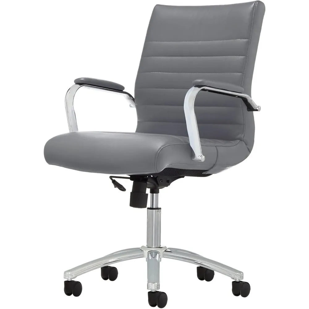 FEICHENG Winsley Mid-Back Leather Chair