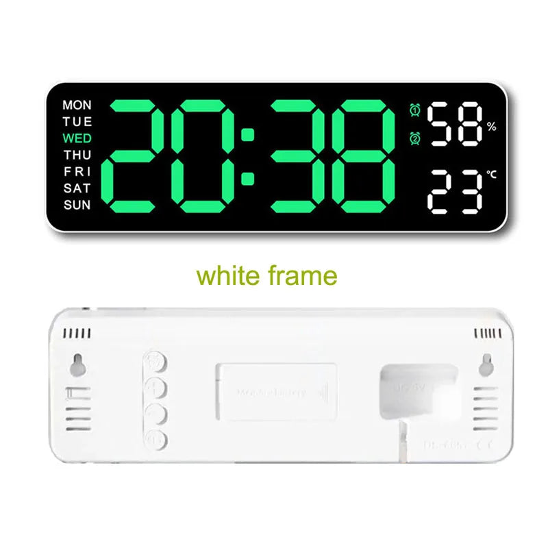 Digital LED Alarm Wall Clock