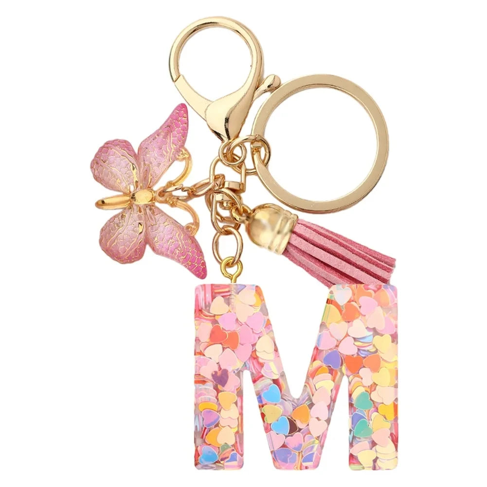 A-Z Letter Metal Keychain