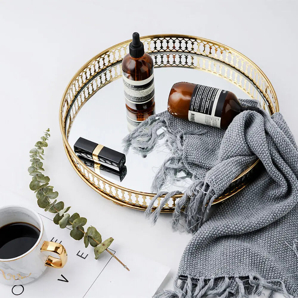 Mirror Glass Vanity Tray