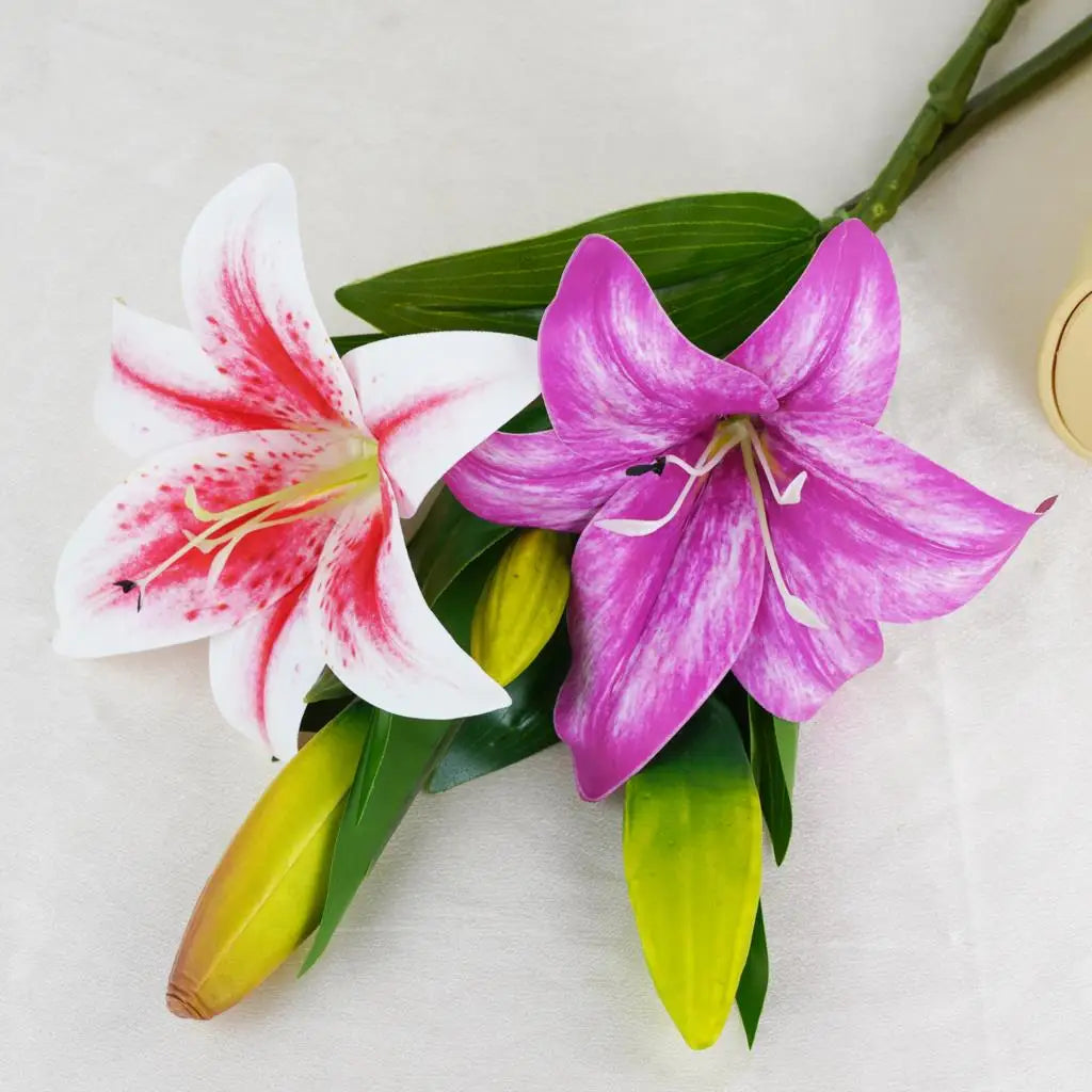 Artificial Silk Lily Bouquet