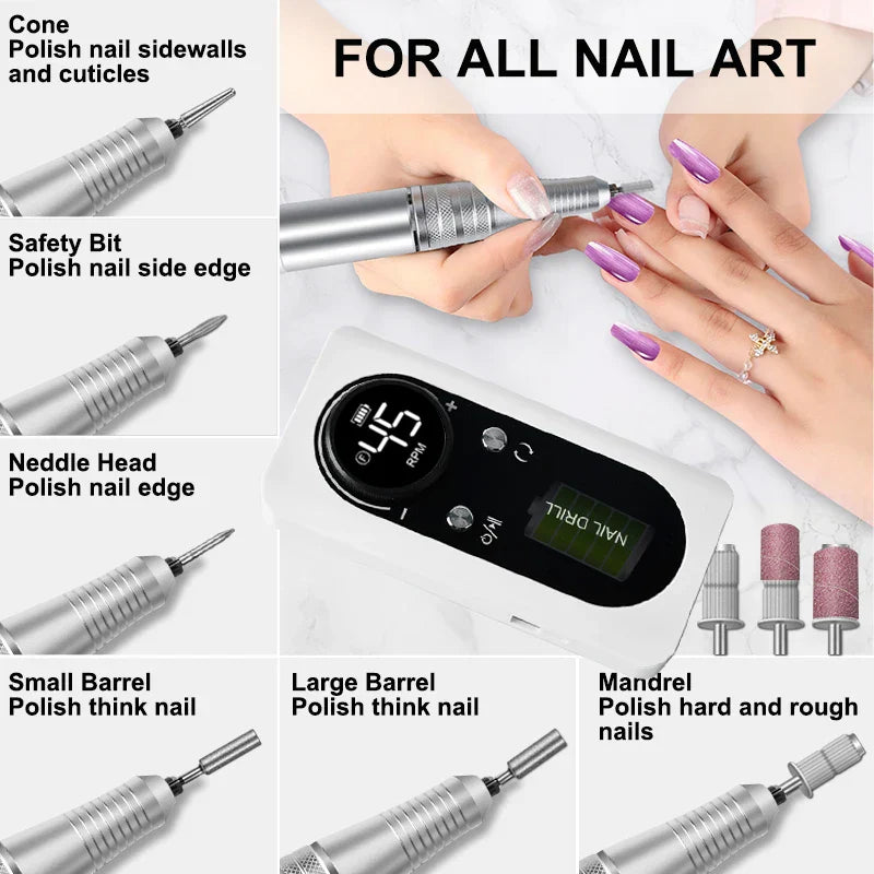 Portable Professional Electric Nail Drill