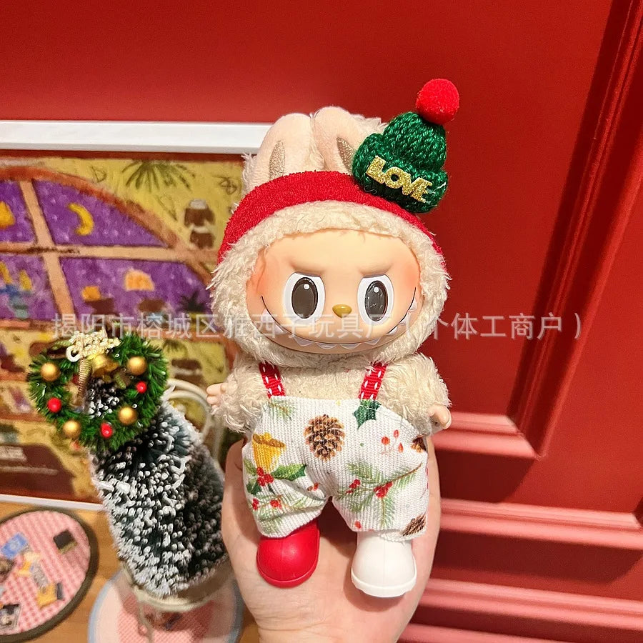 Labubu Santa & Snowman Outfit