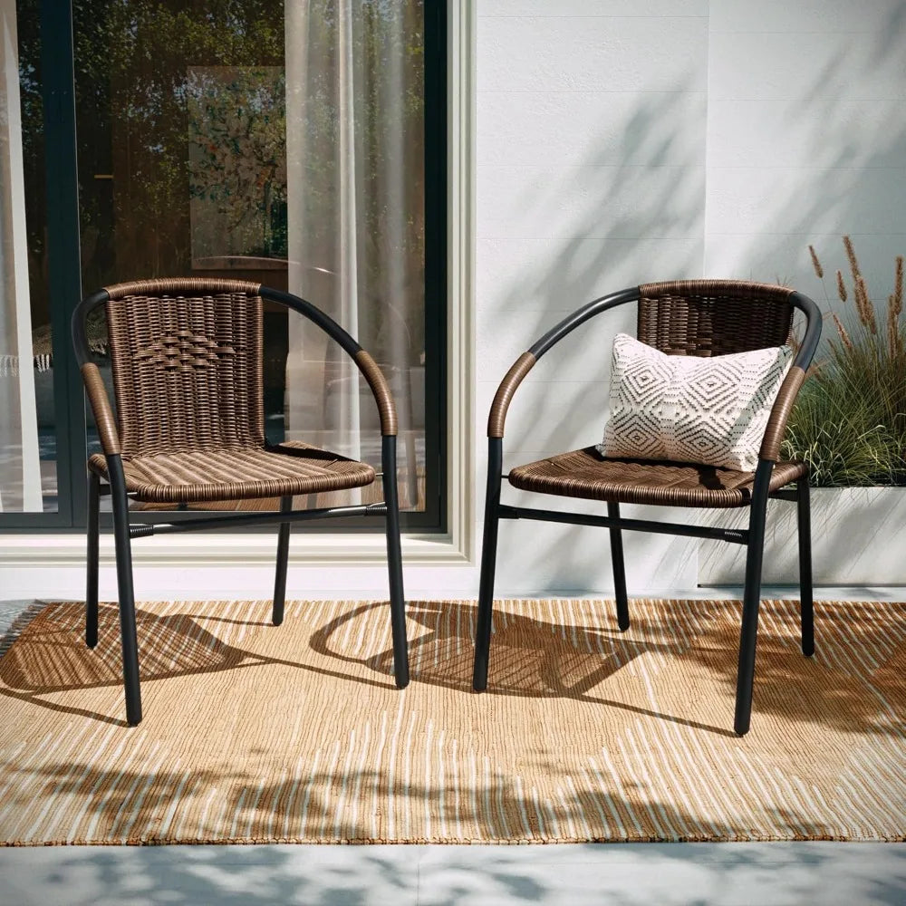 HUANZHUANG Set of 2 Rattan Chairs