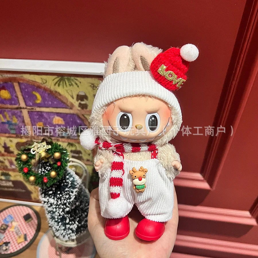 Labubu Santa & Snowman Outfit