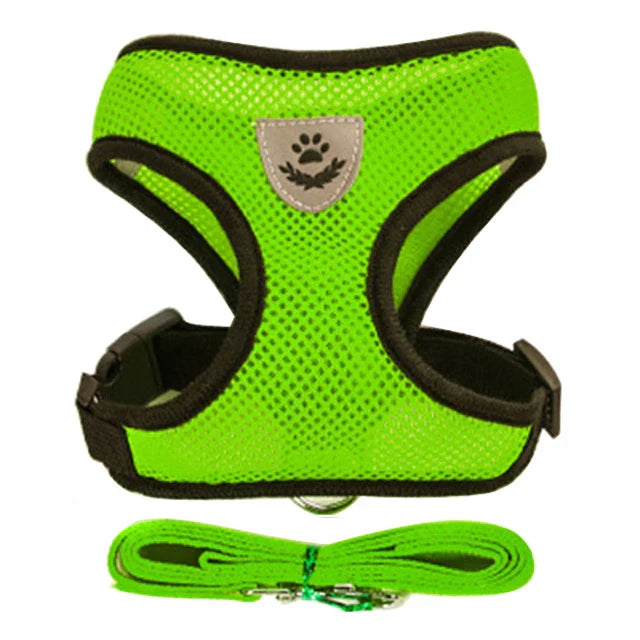 Adjustable Cat Dog Harness Set