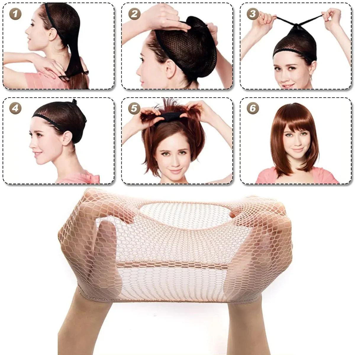 Stretchable Nylon Wig Cap