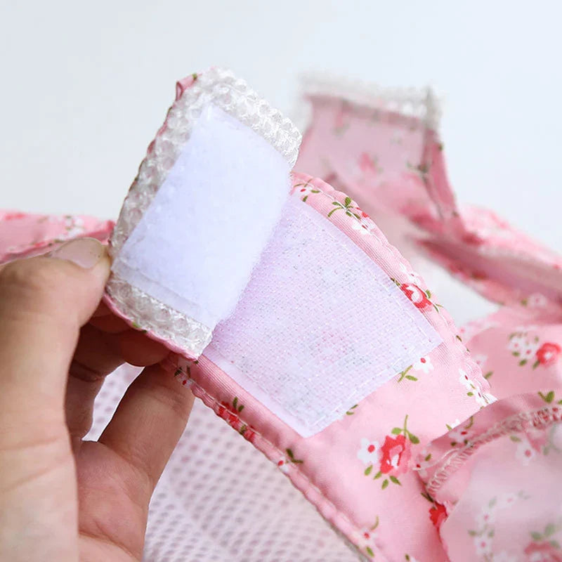 KAJIPET Lace Floral Pet Harness Set