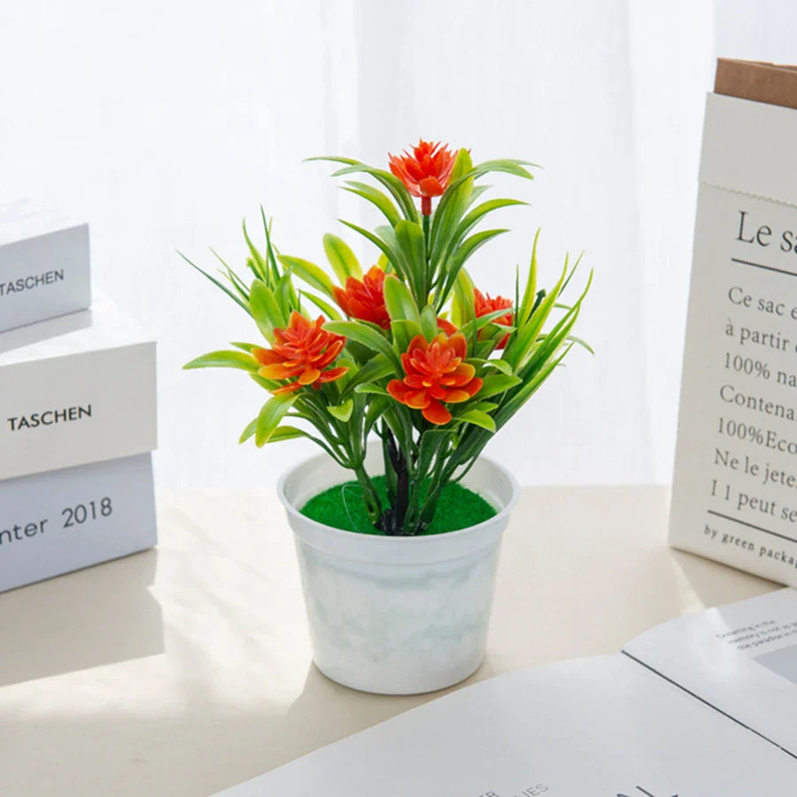 TTCY Mini Potted Bonsai Flowers