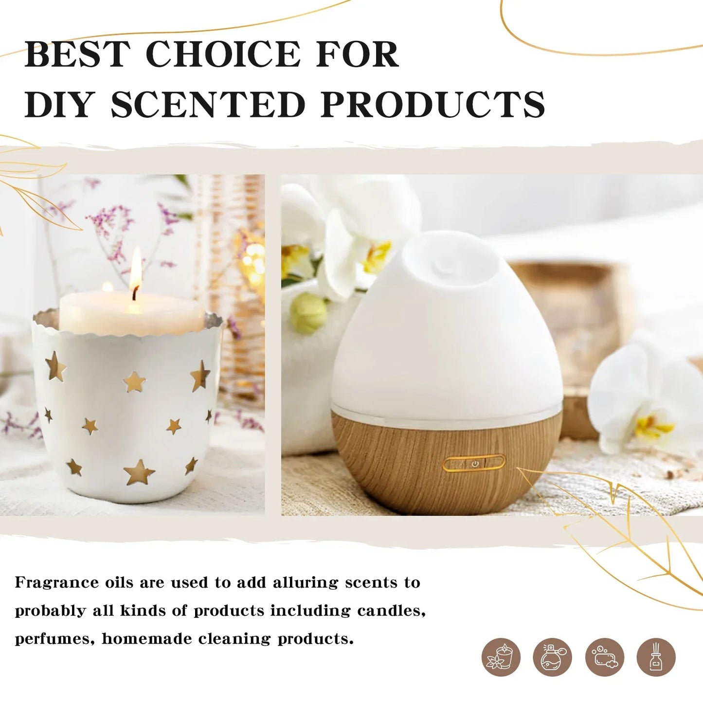 Unisex EUQEE 10ml Coconut Vanilla Fragrance Oil