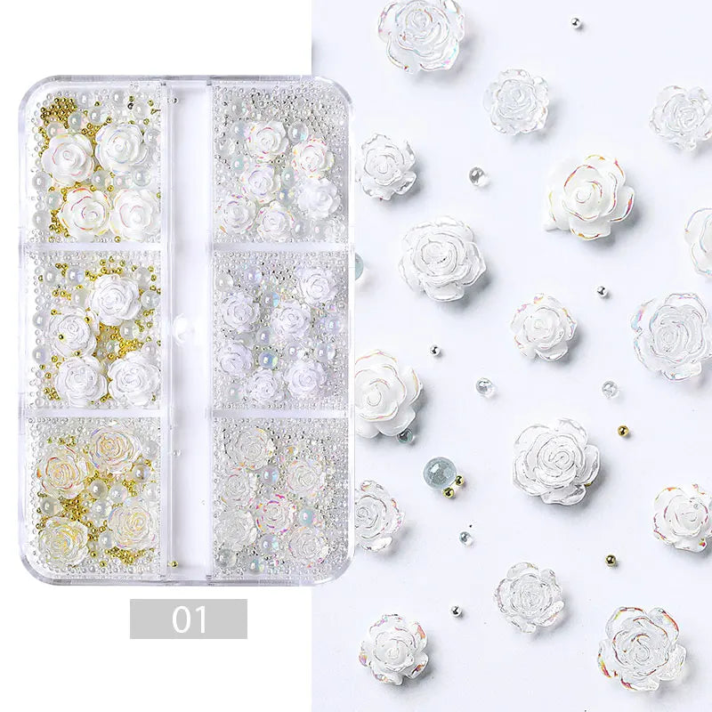 6Grids 3D Nail Art Decorations