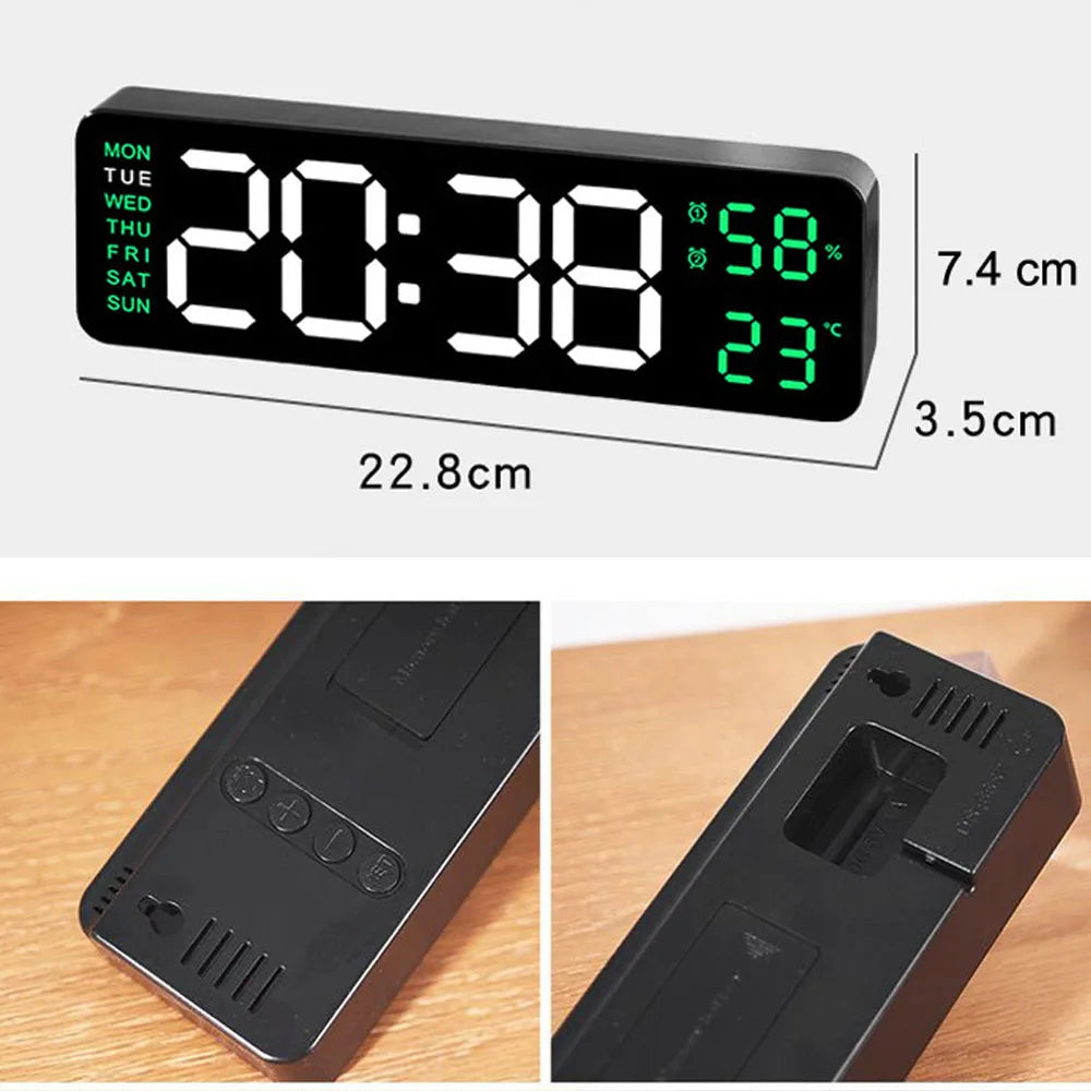 Digital LED Alarm Wall Clock