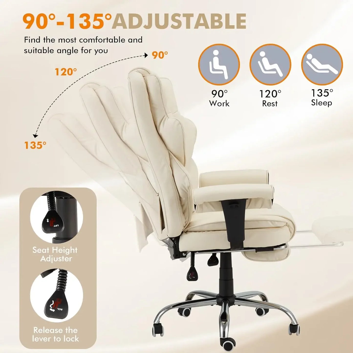 XMSJ 6-Point Massage Executive Chair