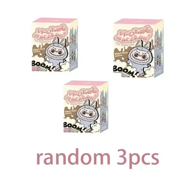 Labubu 3V Heartbeat Macaron Figurine Gift