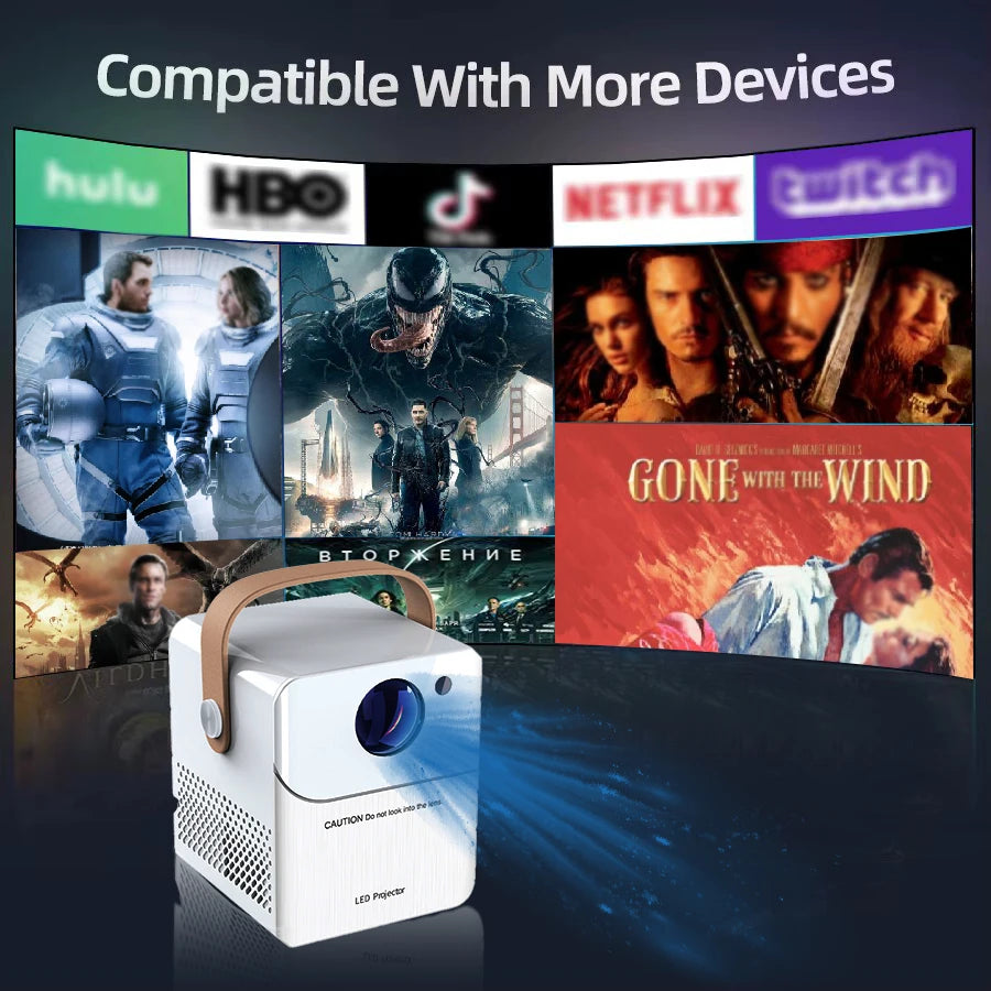 Portable 4K HD Smart Projector