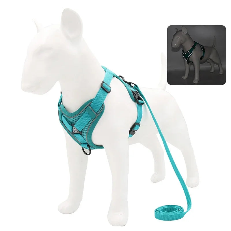 No Pull Reflective Harness Set