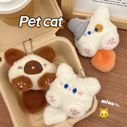 Plush Kitten Doll Keychain