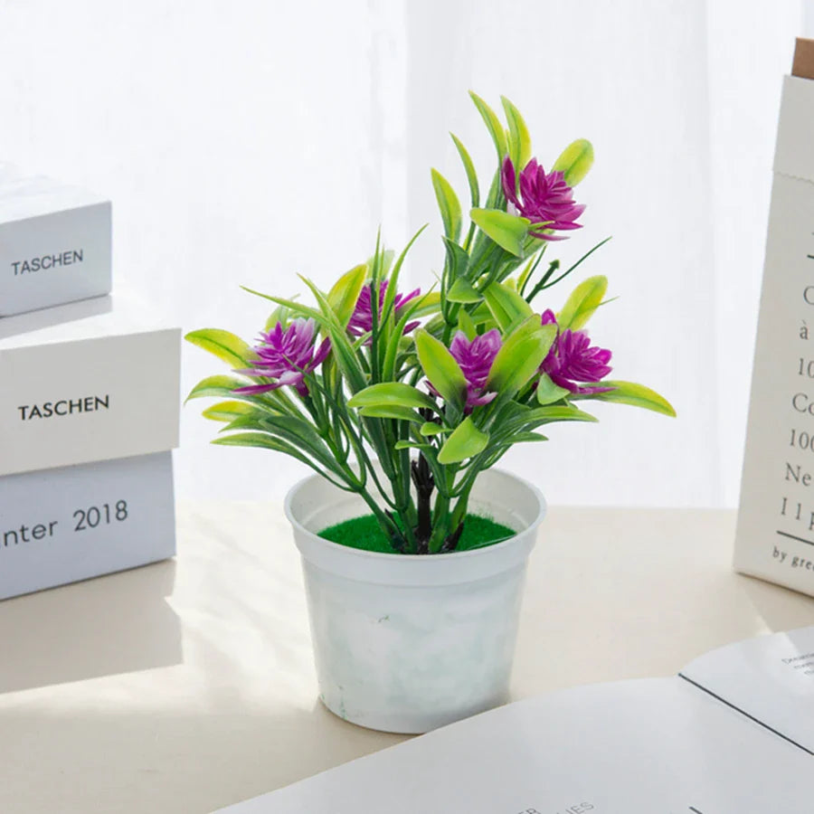 TTCY Mini Potted Bonsai Flowers