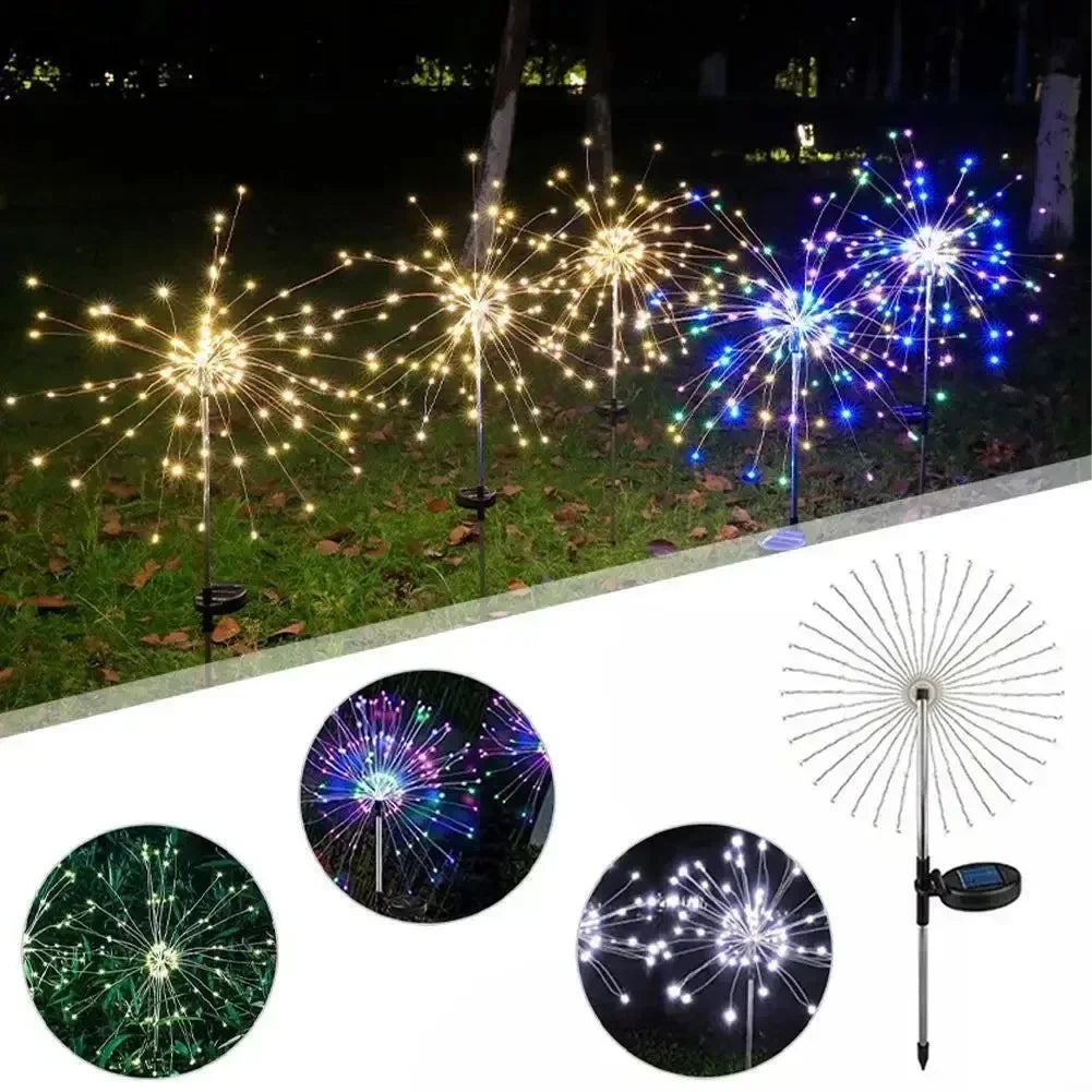 GCTECHING Solar Firework Garden Lights
