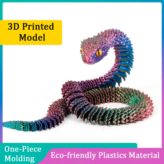 3D Printed Colorful Snake