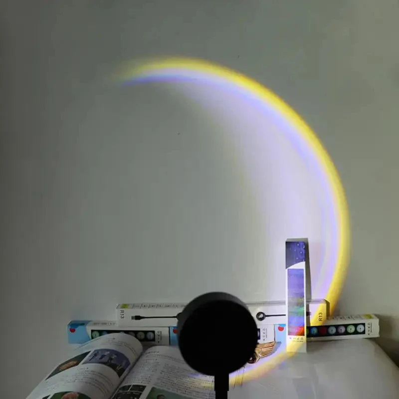 USB Rainbow Sunset Projector Light