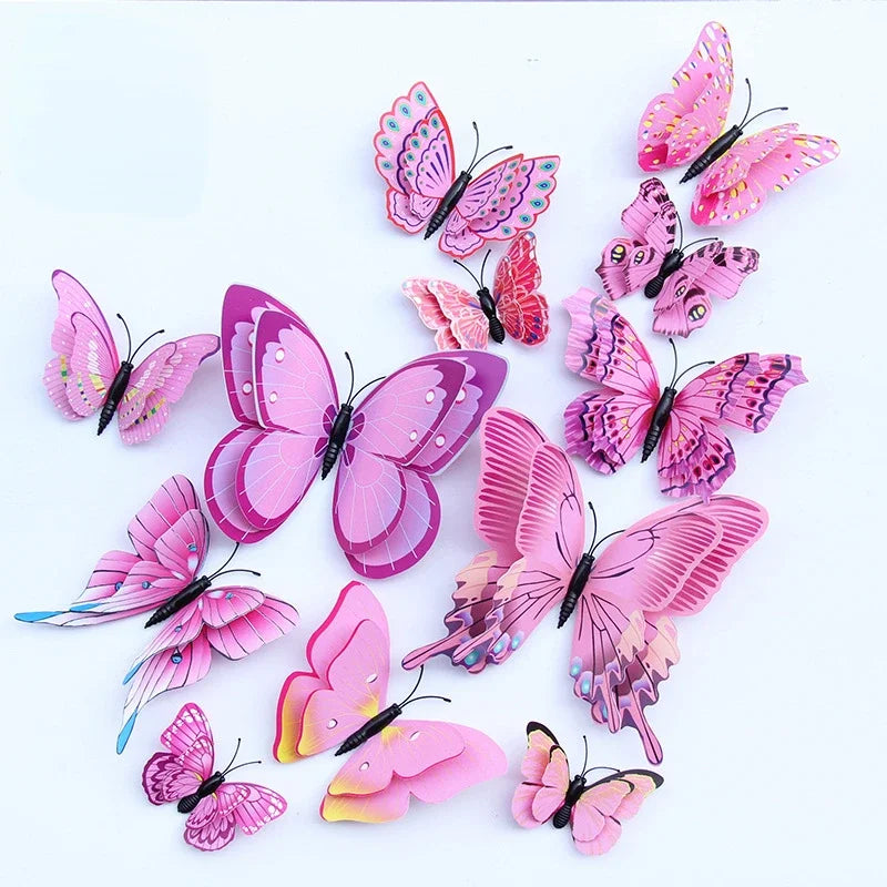 Vibrant Butterfly Fridge Magnets