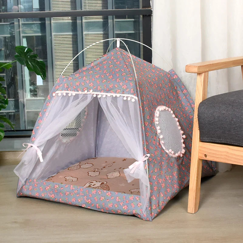 booteely Cat & Dog Flower Tent