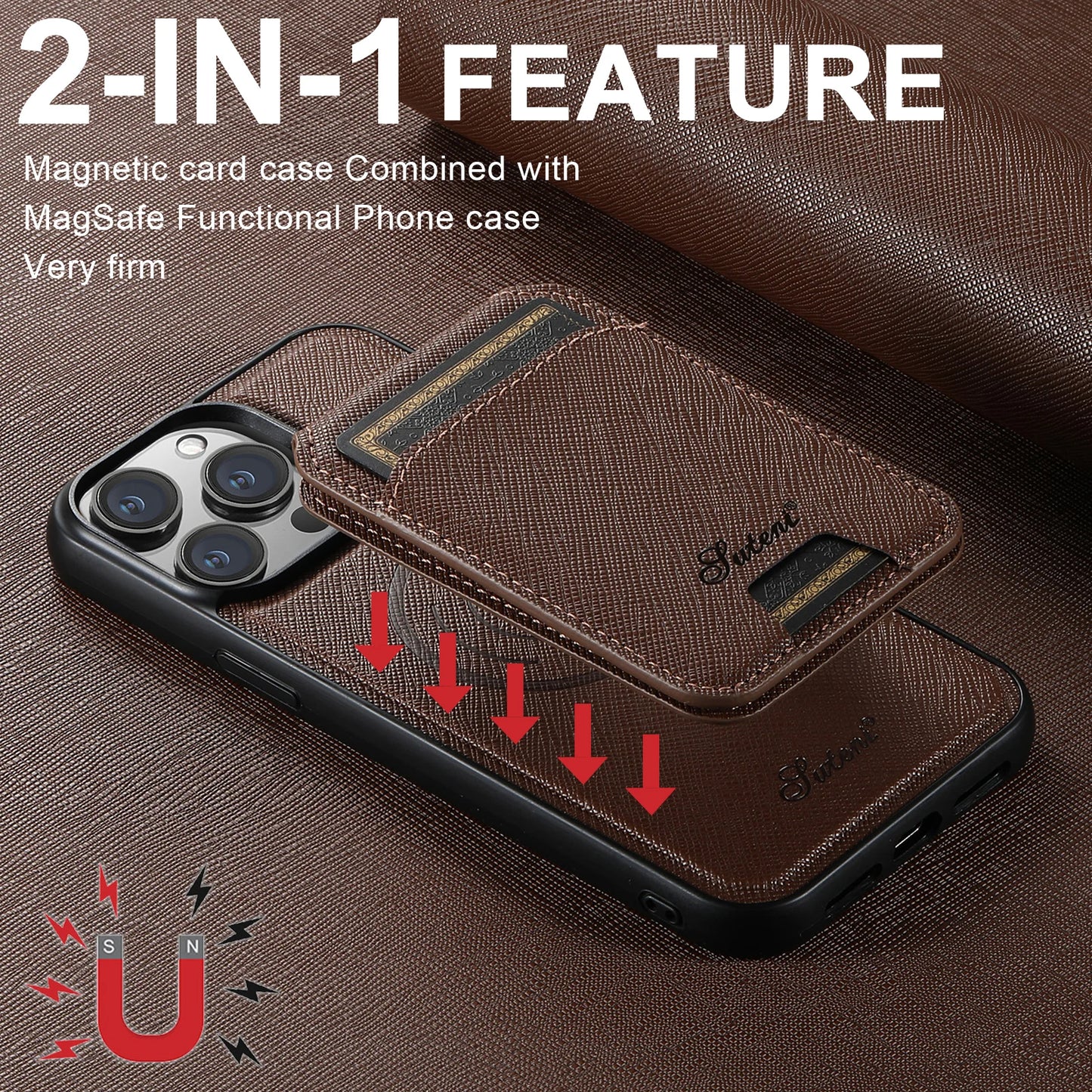 Suteni Luxury Magnetic iPhone Cover