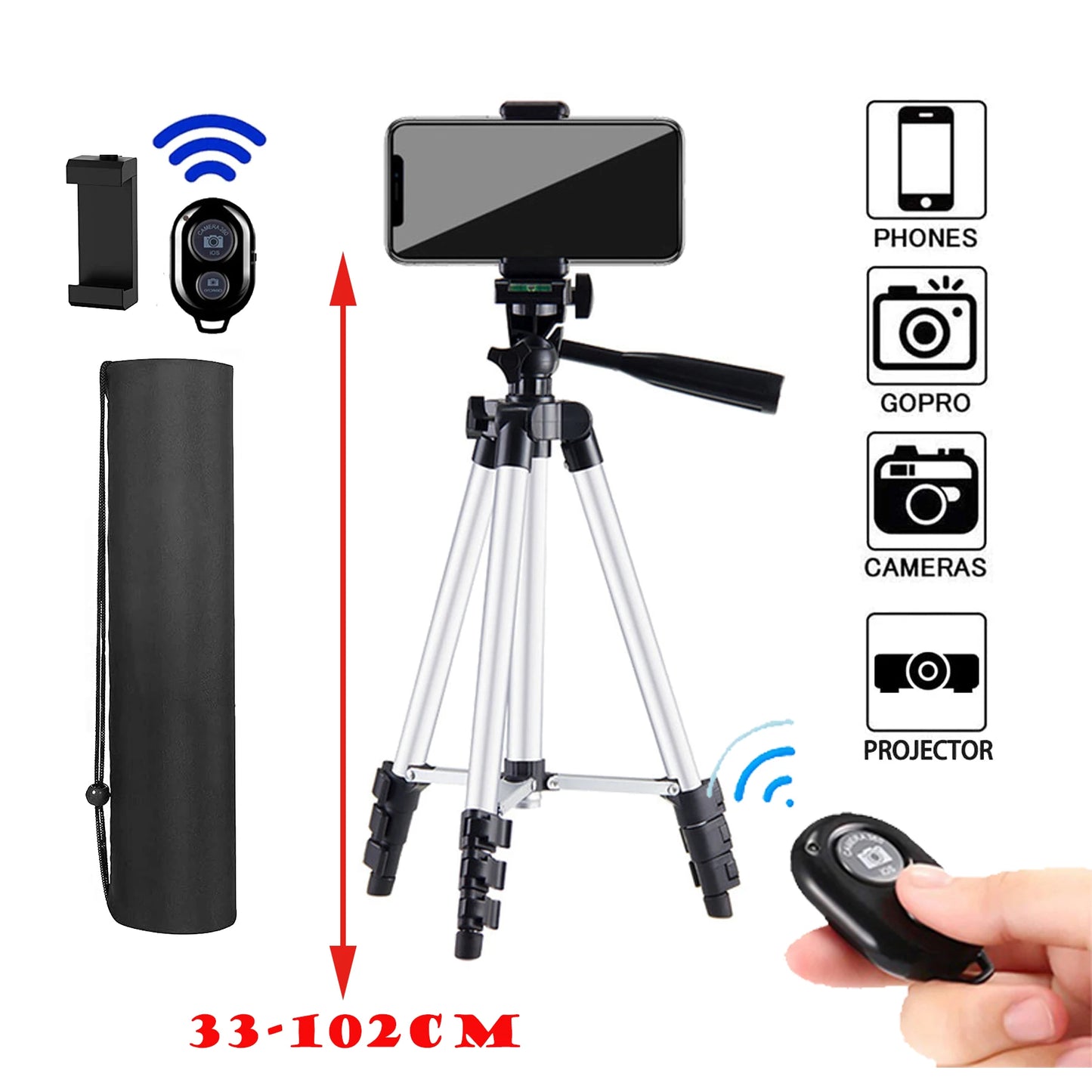 Lightweight 103cm Camera Tripod Stand