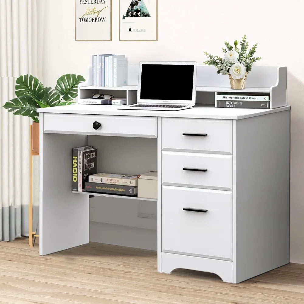 Computer Desk with Storage Drawers