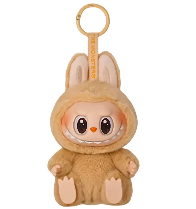 Labubu Have A Seat Flocking Keychain