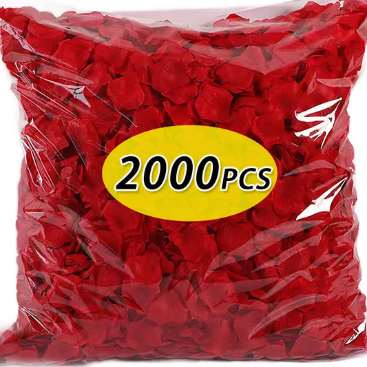 Colorful Artificial Silk Rose Petals