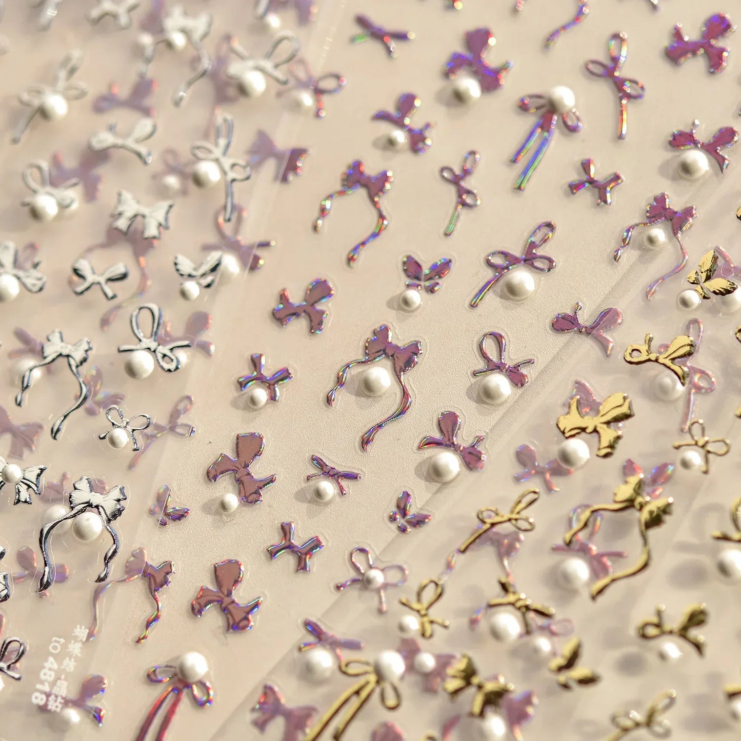 Bowknot 3D Nail Art Stickers