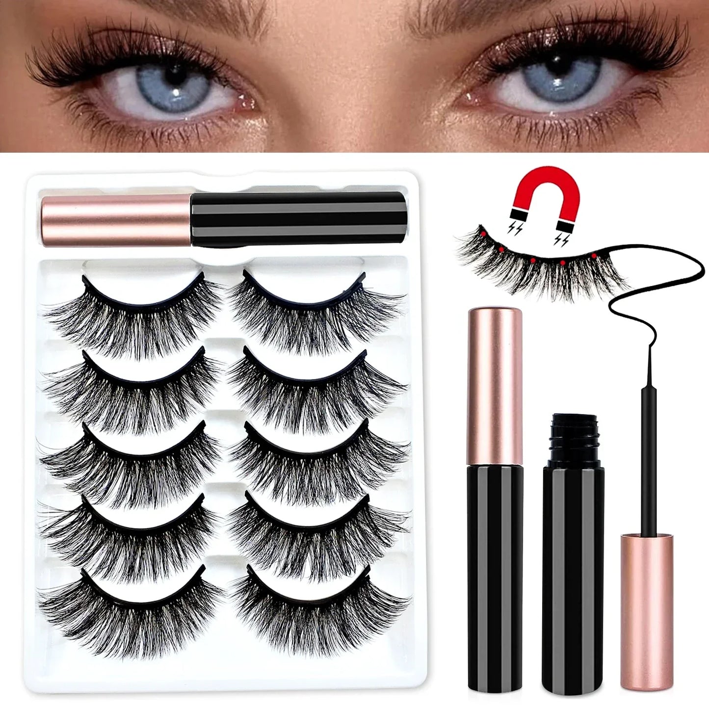 3D Magnetic Fluffy Eyelashes