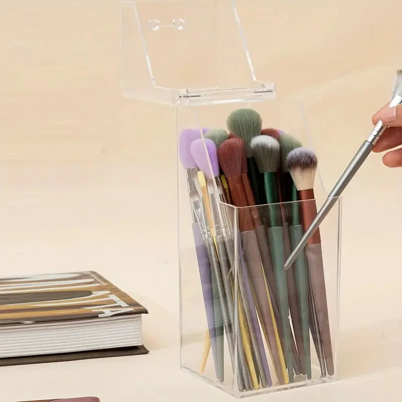Large Acrylic Makeup Brush Holder