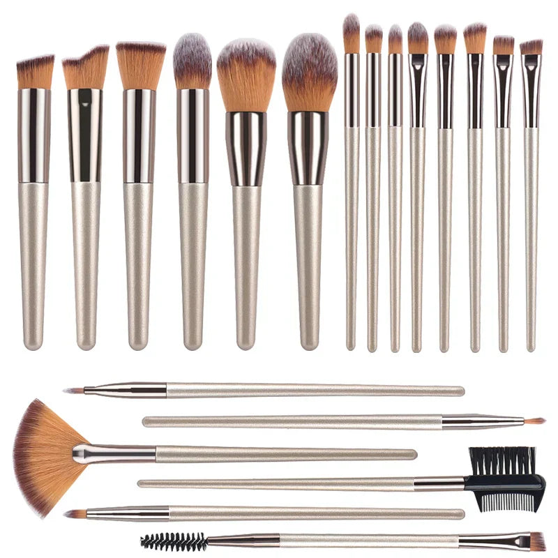 Luxury Hot Champagne Makeup Brush Set