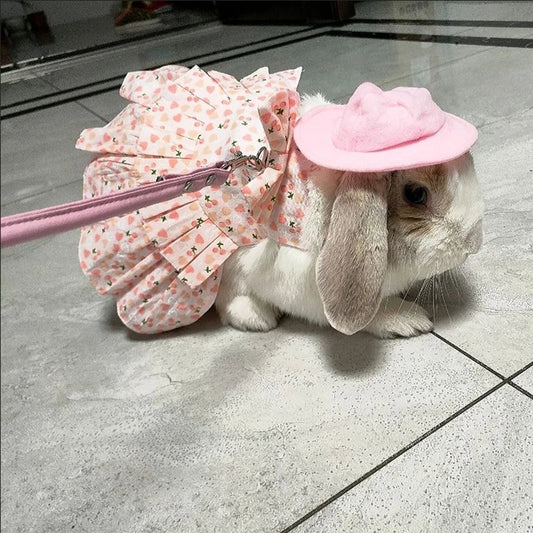 Cotton Rabbit Harness Dress Set