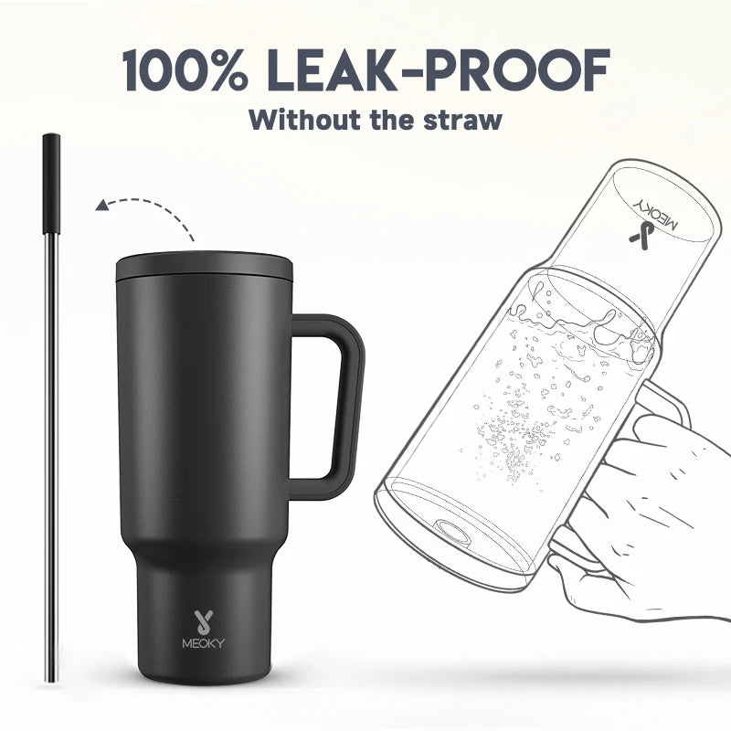 Meoky 40oz Stainless Steel Thermos