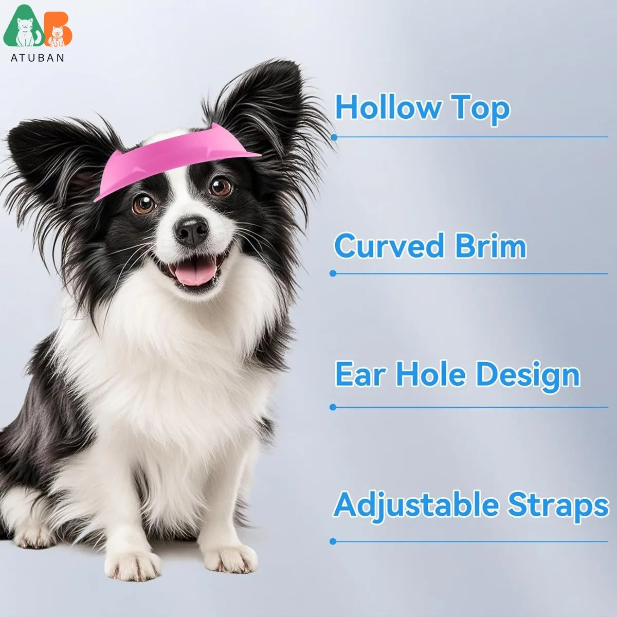 ATUBAN Adjustable Dog Sun Hat
