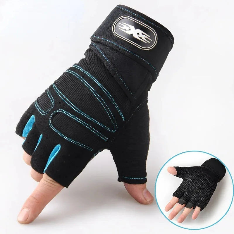 Long Wrist Fingerless Sport Gloves