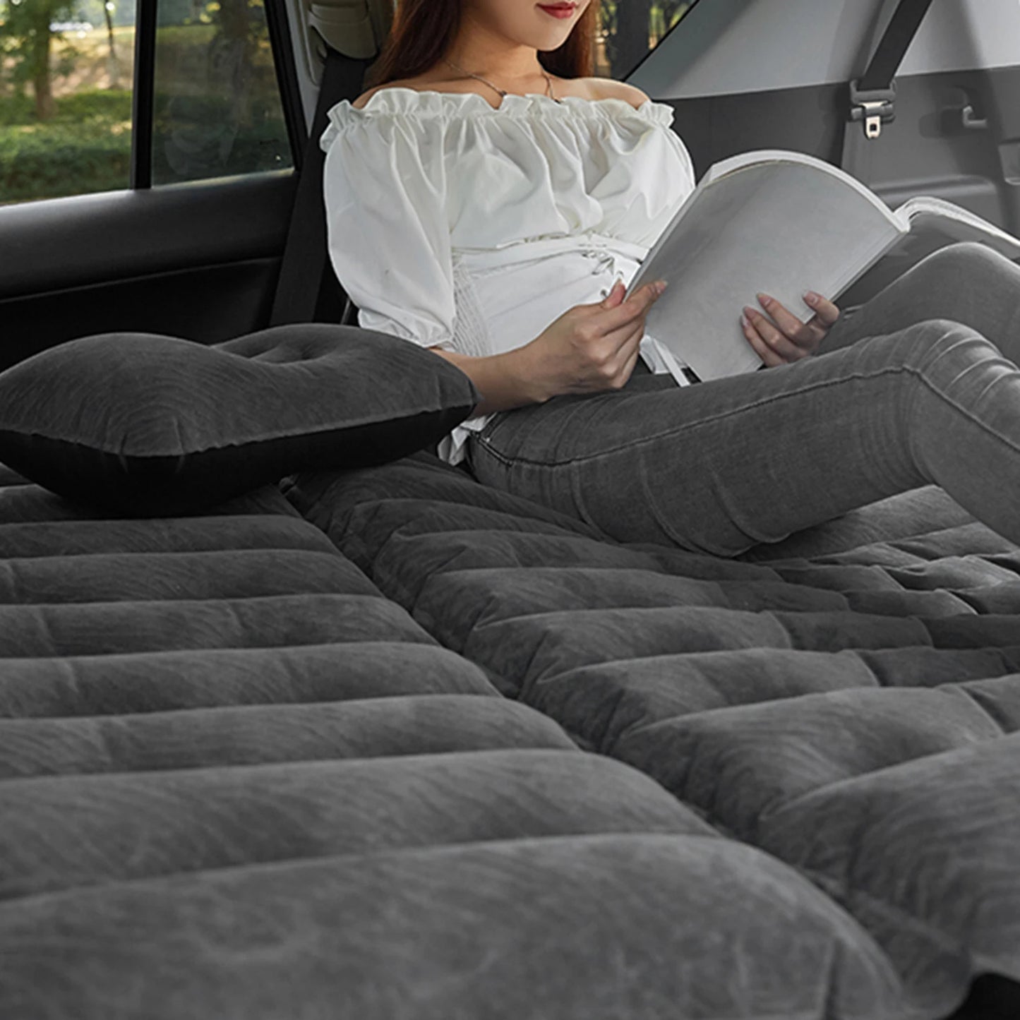 2-in-1 Inflatable Car Travel Bed