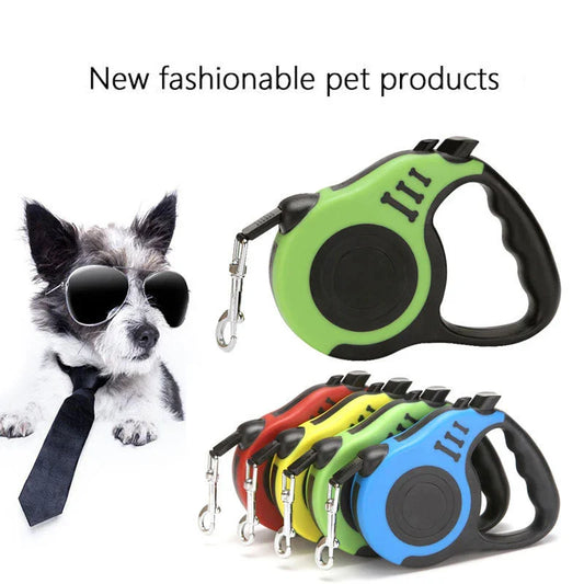 Retractable Nylon Dog Walking Leash