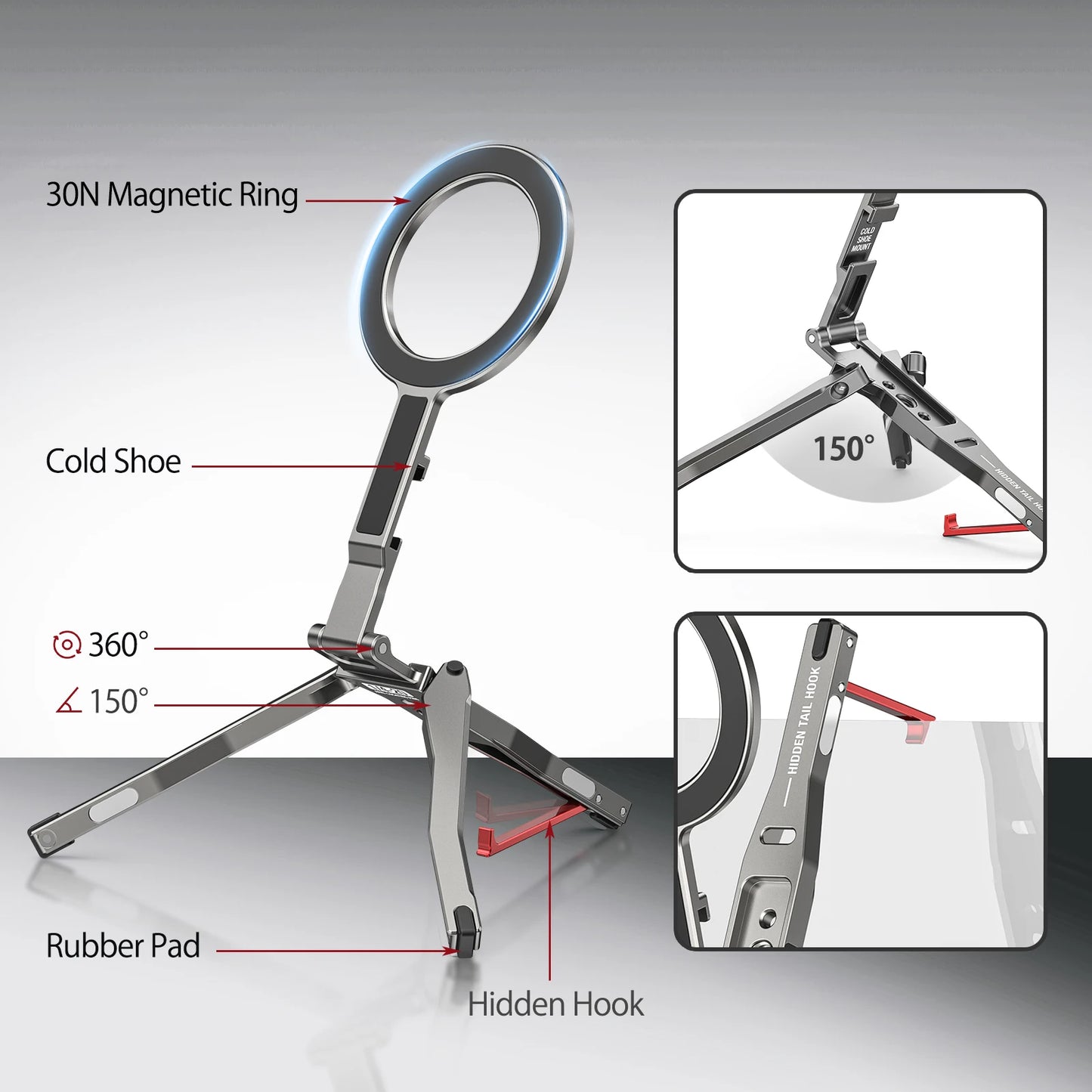 Foldable Magnetic Phone Tripod