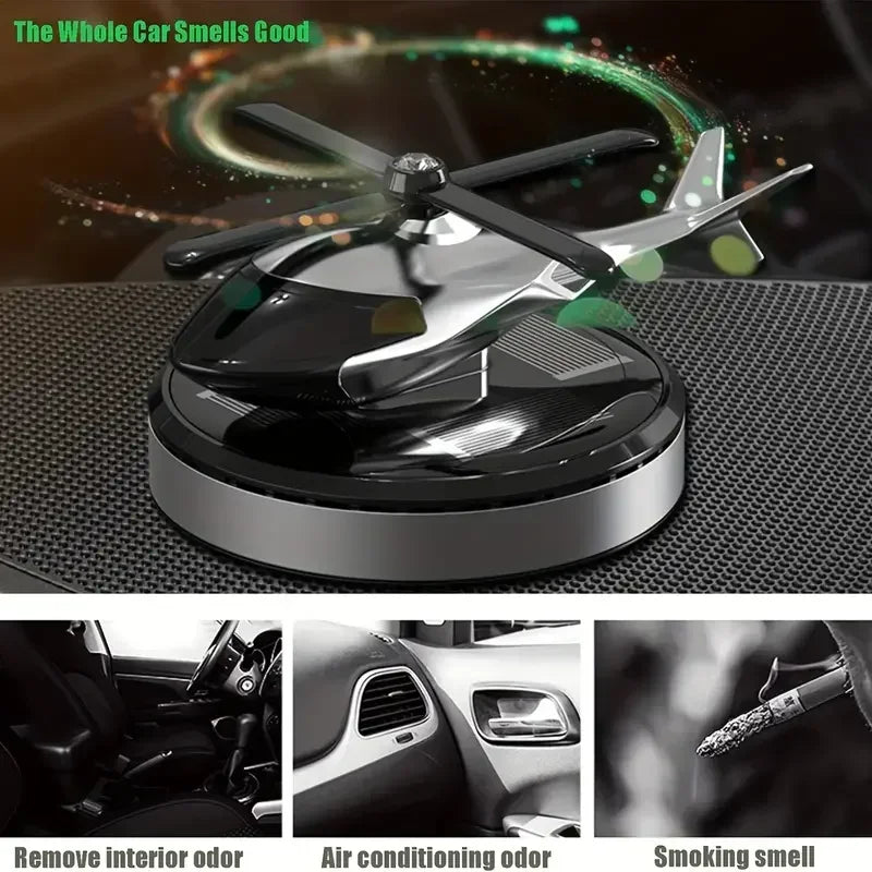 Helicopter Solar Car Air Freshener